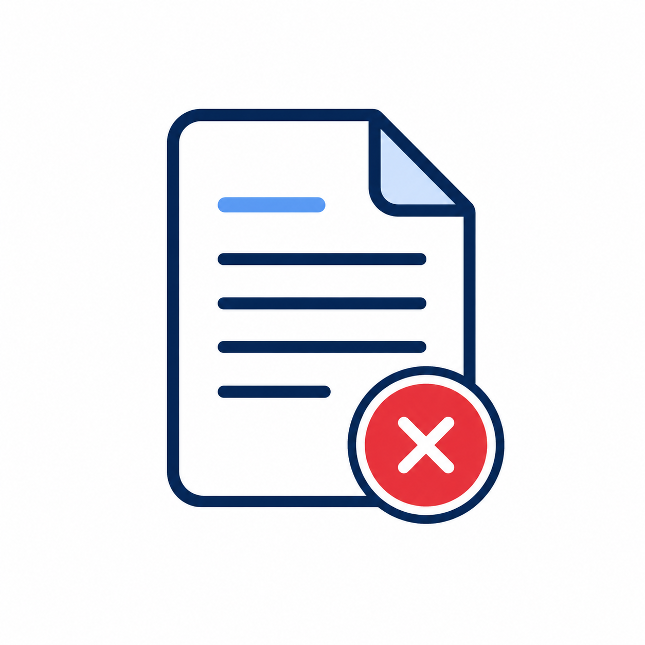Document error icon