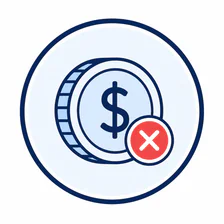 Icono de costos inesperados